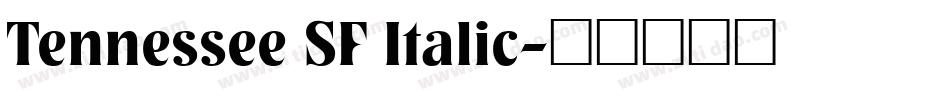 Tennessee SF Italic字体转换